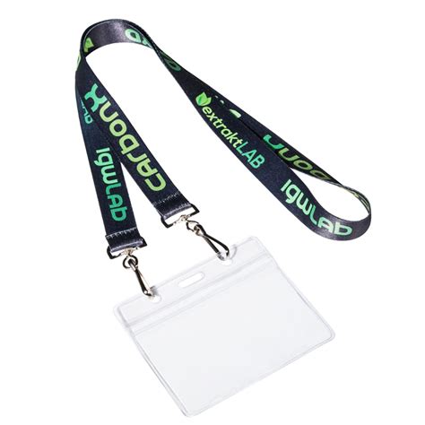 lanyards with badge holder attached.